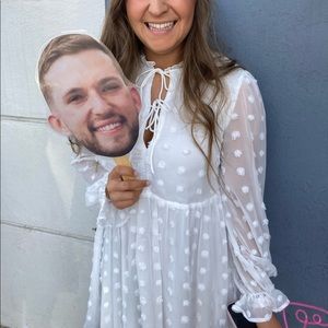 White Long Sleeve Dress